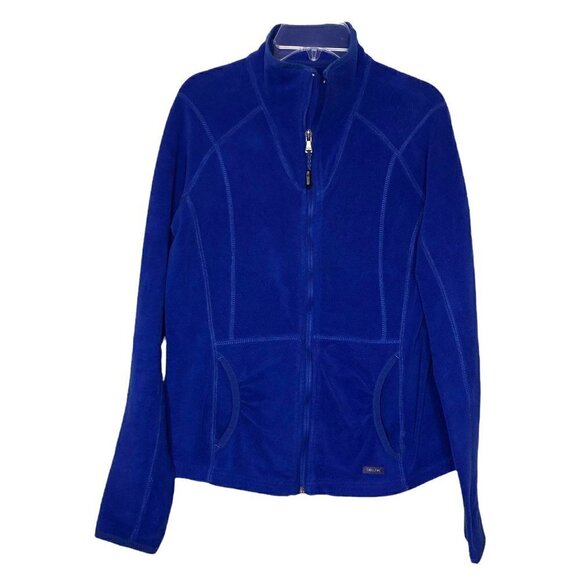 CALVIN KLEIN PERFORMANCE - Blue Full Zip Fleece Jacket with Pockets - Size Small - Picture 1 of 5